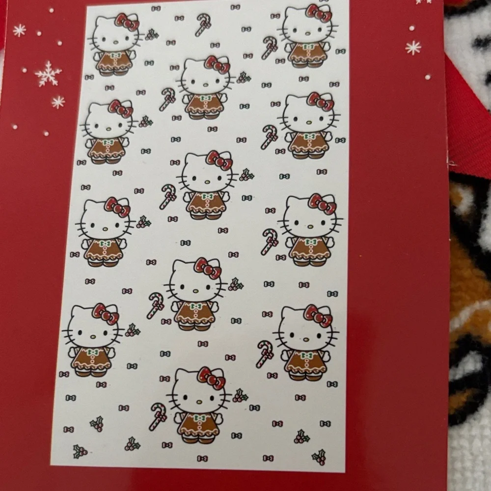 Hello Kitty White and Red Hand Towels Set
